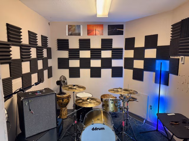 Lockout band practice room at Jam Space, Denver Colorado